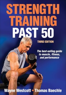 Strength Training Past 50 book pages showing exercises